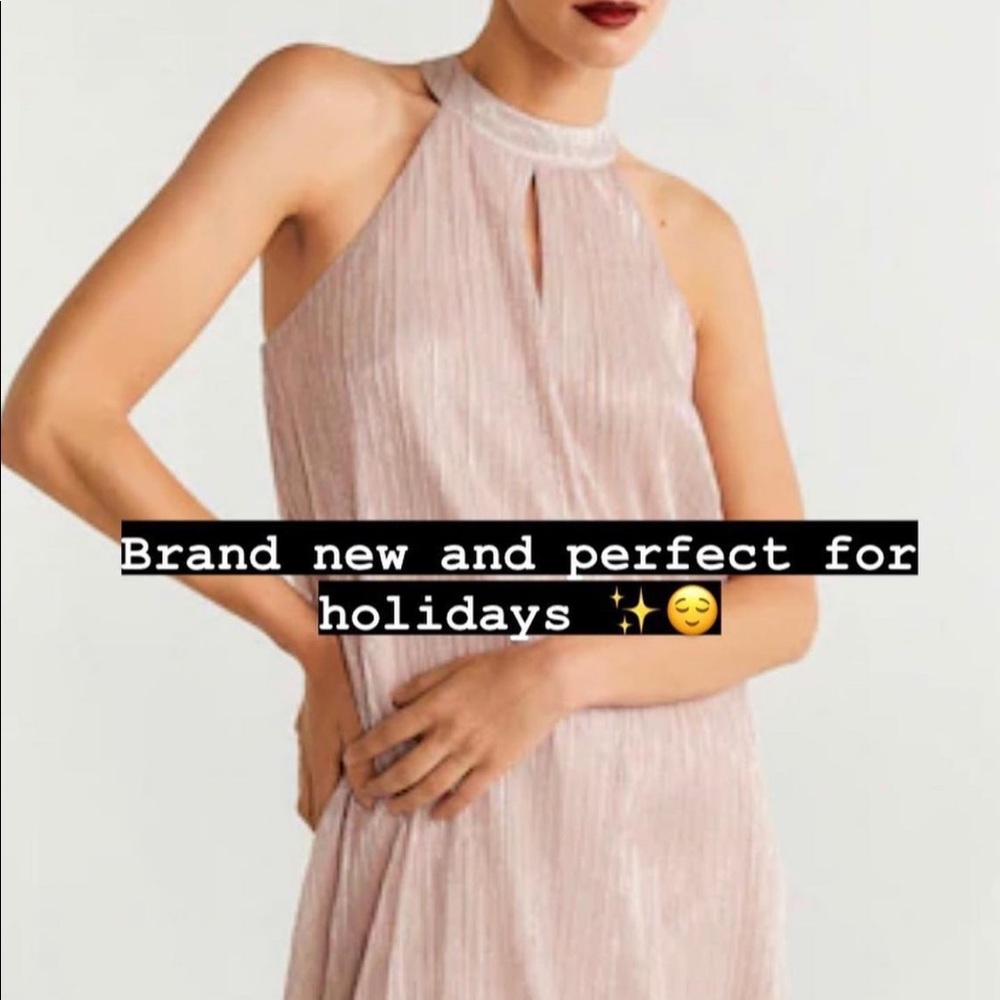 ✨Mango Beautiful Dust pink dress 👗 ~ Size : 6✨